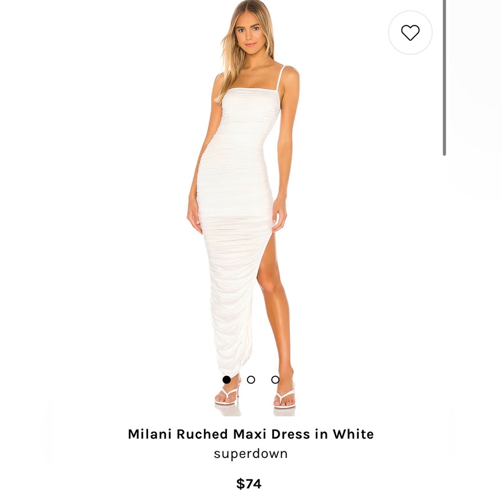 Revolve Superdown White Mini/Maxi Dress